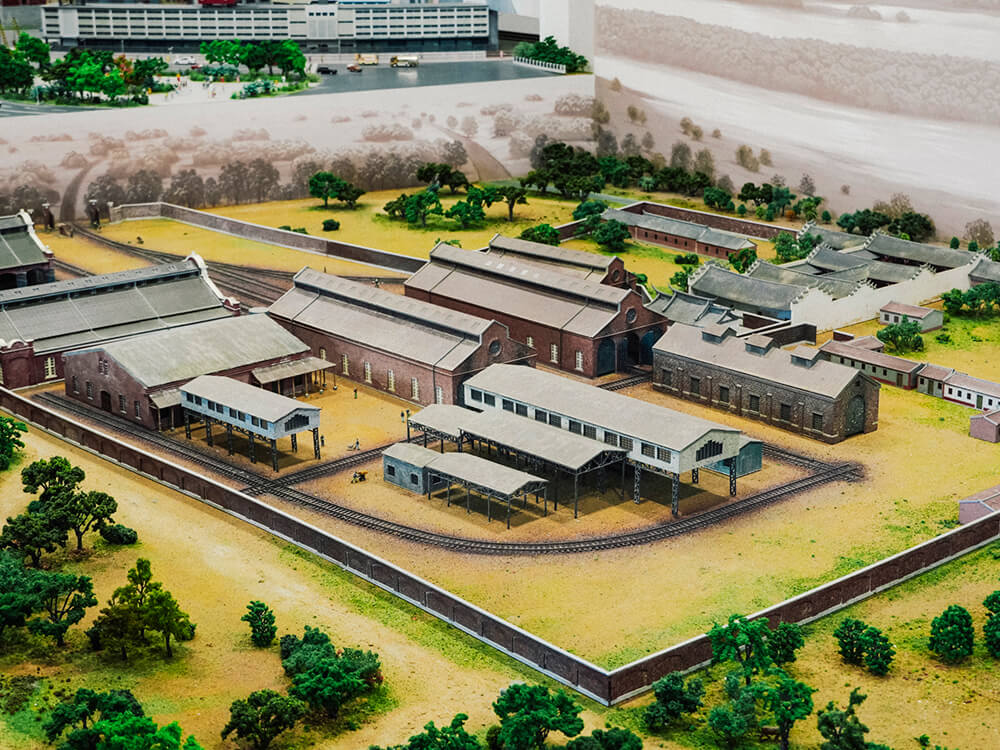 國立臺灣博物館鐵道部園區火車模型展,透過鐵道模型重現臺灣鐵路歷史與城市風貌